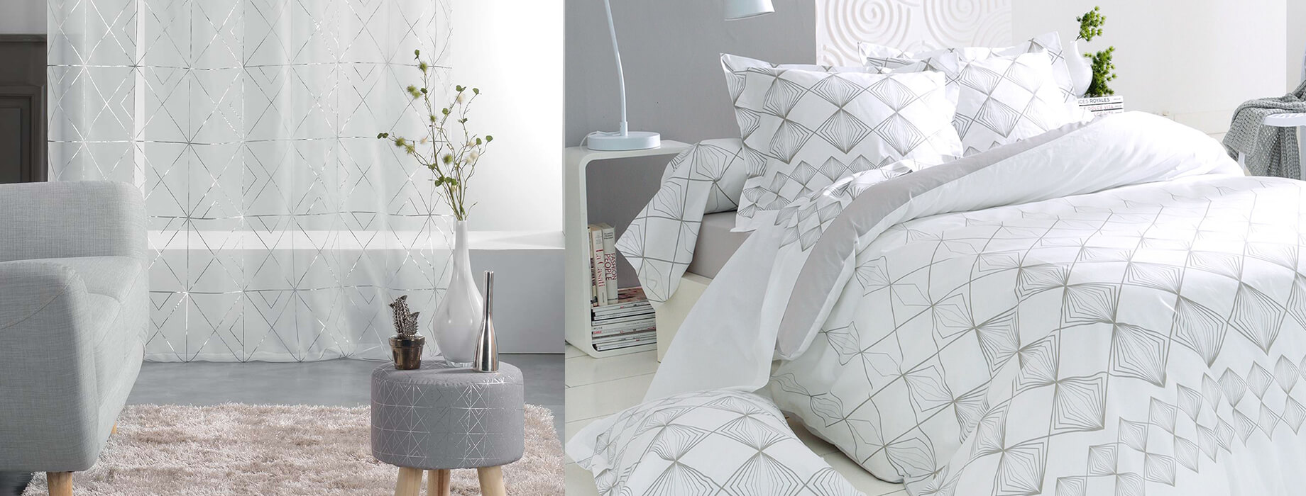 Linge de maison style graphique