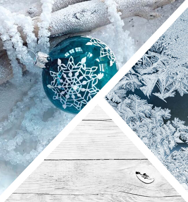 Colores Navidad 2018 Tendencia Decoración navideña en Azul escarchado