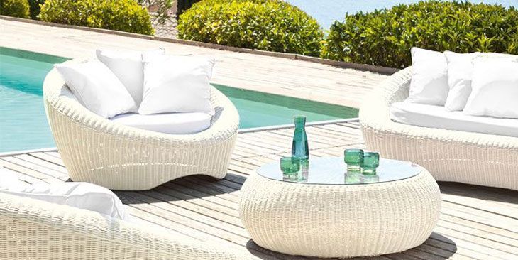 Salon de jardin Java Blanc