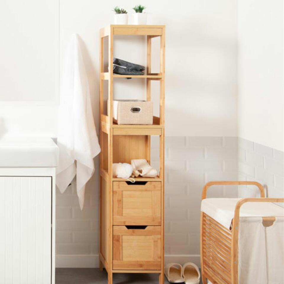 mobile basso per bagno in legno