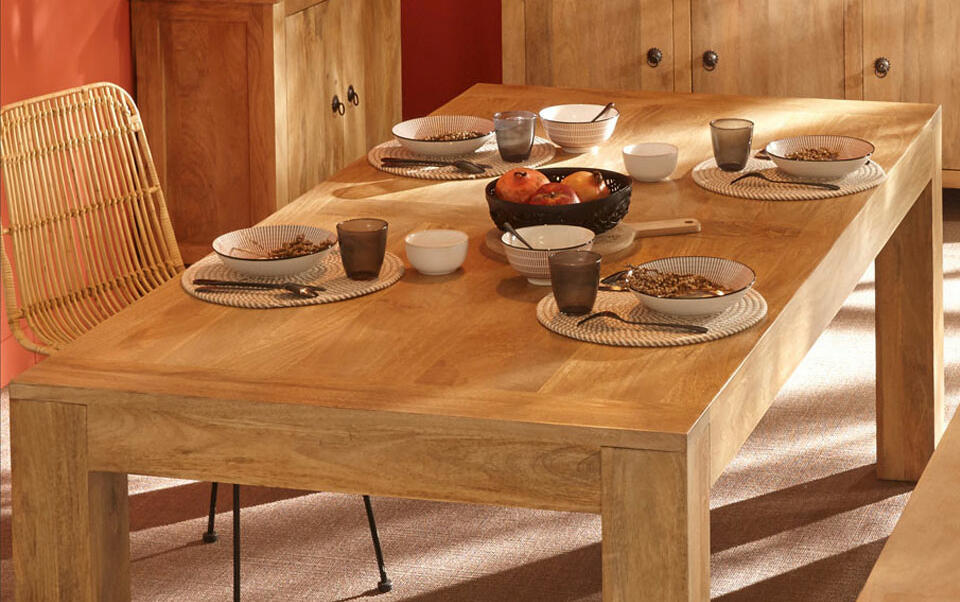 sala da pranzo in legno