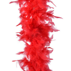 Guirlande Boa en plumes Deluxe Rouge