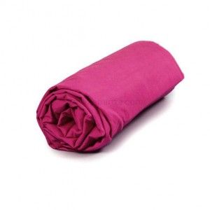 Drap housse coton (140 cm) Lina Bois de rose