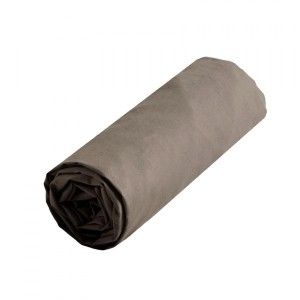 Drap housse coton (140 cm) Confort Taupe