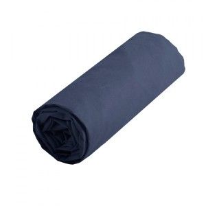 Drap housse coton (140 cm) Confort Bleu