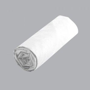 Drap housse coton (180 cm) Confort Blanc