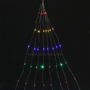 Guirlande lumineuse Micro LED Grappe 2 m Multicolore 160 LED CA