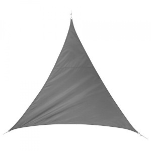 Voile d'ombrage Triangulaire (L5 m) Quito Luxe - Ardoise