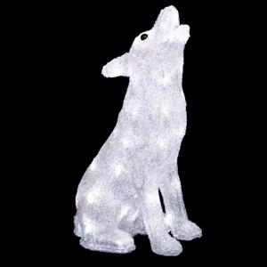Loup Hurlant lumineux blanc froid 60 LED