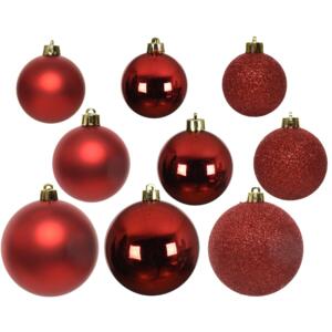 Lote de 26 bolas de Navidad Lara Rojo