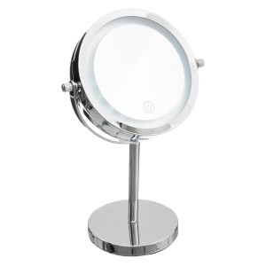 Miroir LED Pied Haut Chrome