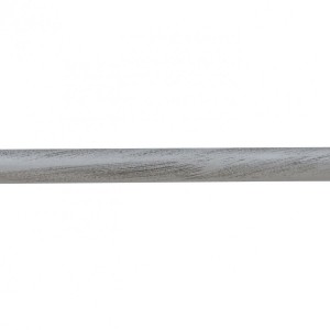Tringle tube fer (L 150 cm / D20 mm) Argent et noir