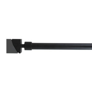 Kit de tringle extensible (L120 - L210 cm / D19 mm) Farell Noir mat