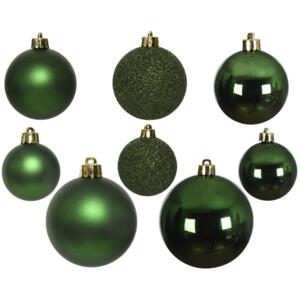 Lote de 26 bolas de Navidad Lara Verde
