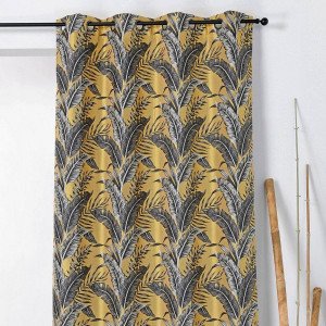 Rideau tamisant (135 x 245 cm) Sumatra Jaune