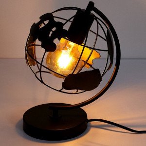 Lampe à poser Globe Noire