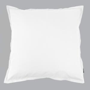 Taie d'oreiller carrée percale de coton (65 cm) Cali Blanc