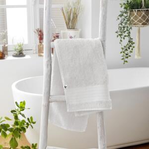 Serviette de bain coton bio (50 x 90 cm) Garance Blanc chantilly