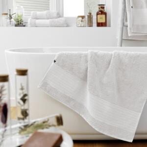 Serviette de bain coton bio (70 x 130 cm) Garance Blanc chantilly