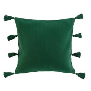 Coussin carré (45 cm) Tasselina Vert