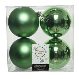 Lot de 4 boules de Noël (D100 mm) Alpine Vert gui