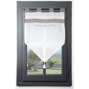Visillo corto para ventana  (45 x 60 cm) Candice Blanco