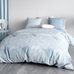 Funda nórdica y dos fundas de almohada en algodón (260 cm) Empreinte Azul