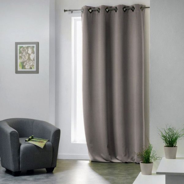 Rideau occultant (135 x H260 cm) Cocoon Taupe