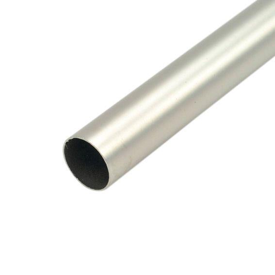 Tringle tube fer (L200 cm - D20 mm) Argent mat