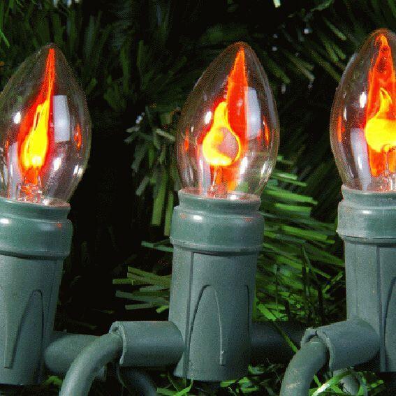 Guirlande lumineuse Ampoule Orange 10 LED