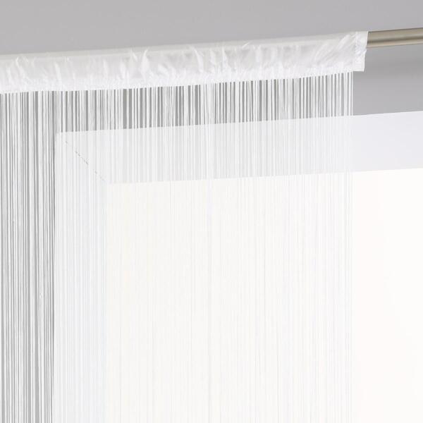 Rideau de fil (90 x H200 cm) Uni Blanc