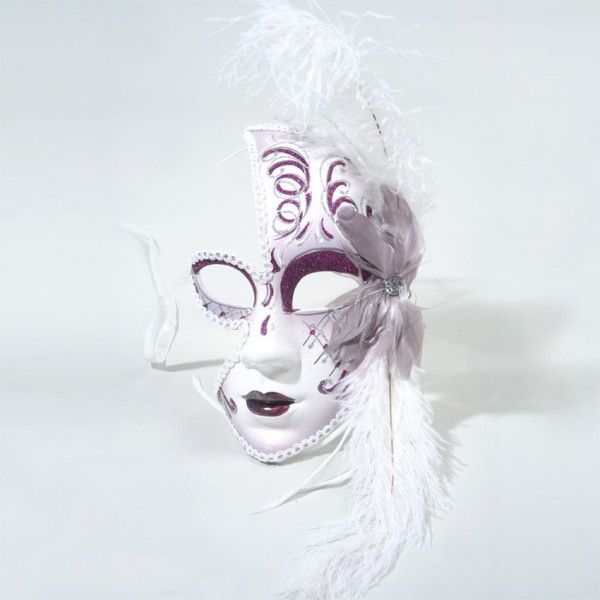 Masque Venise Violet Boule Et Deco De Sapin Eminza