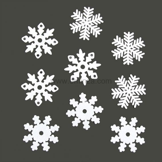 DP92 c Belles argent flocon de neige fenêtre stickers pour congelés thème parties