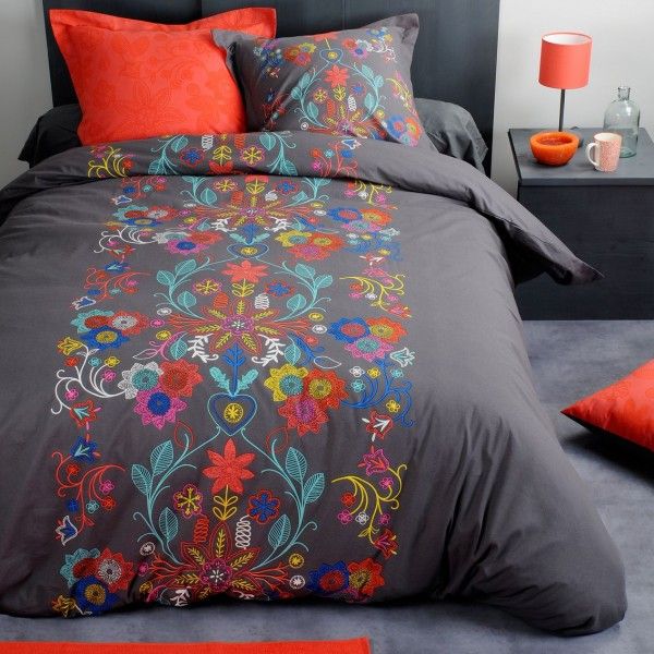 Funda nórdica y dos fundas para almohadas tipo cojín (260 cm) Moldova  Multicolor - Ropa de cama - Eminza