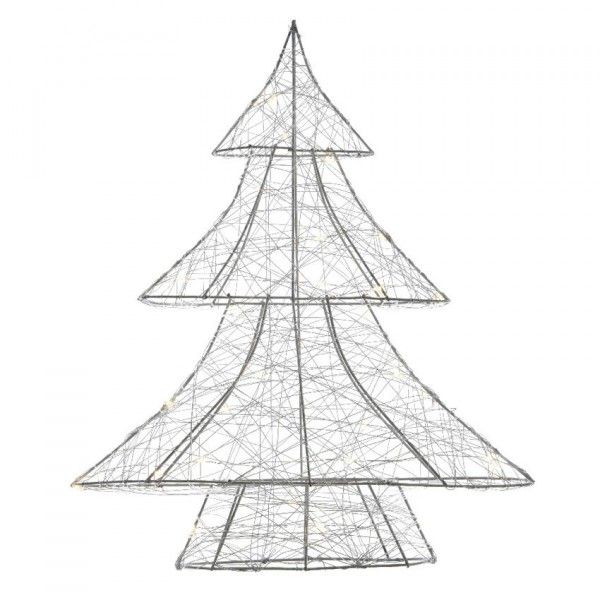 Albero Di Natale Diametro 60.Albero Di Natale Luminoso Selya Bianco Caldo 60 Micro Led Decorazione Luminosa Eminza