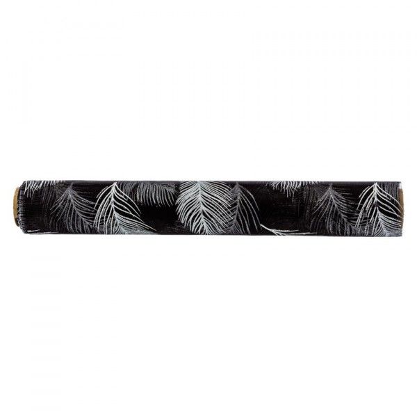 images/product/600/055/0/055021/tissu-org-paill-imp-28x500-nr-black-base-w-white-feathers-printing-silver-glitter_55021_1