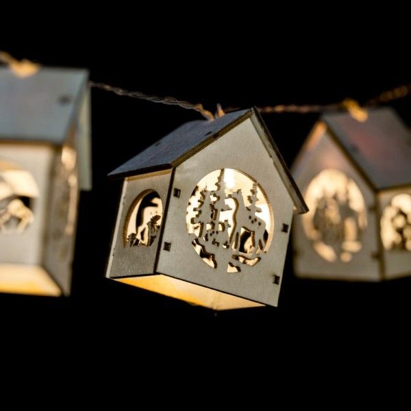 Guirlande lumineuse à piles Maison Naturel 10 LED