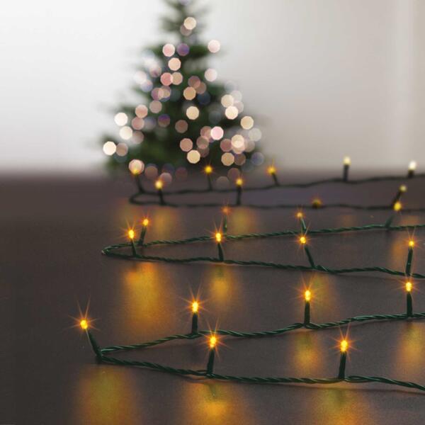 agudo Cornualles pasión Guirnalda luminosa Timer 50 m Blanco cálido 500 LED CV - Iluminación de  Navidad - Eminza