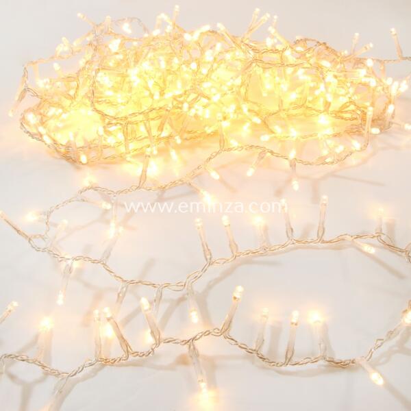 Guirlande lumineuse Luxe 14 m Blanc chaud 700 LED CV - Décoration lumineuse  - Eminza