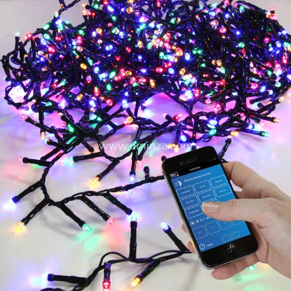 Guirlande lumineuse Bluetooth 8 m Multicolore 400 LED
