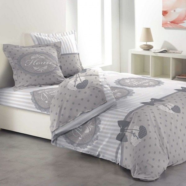 Elaborar cráter Excelente Juego de sábanas 4 piezas cama de 160 cm 100 % franela de algodón Romantic  home - Ropa de cama - Eminza