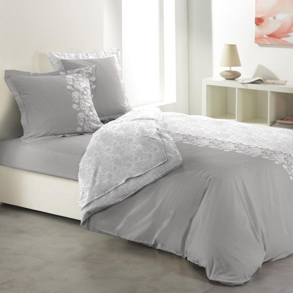 Juego de sábanas algodón superior cama de 135 cm piezas Jadis Multicolor Ropa de cama - Eminza