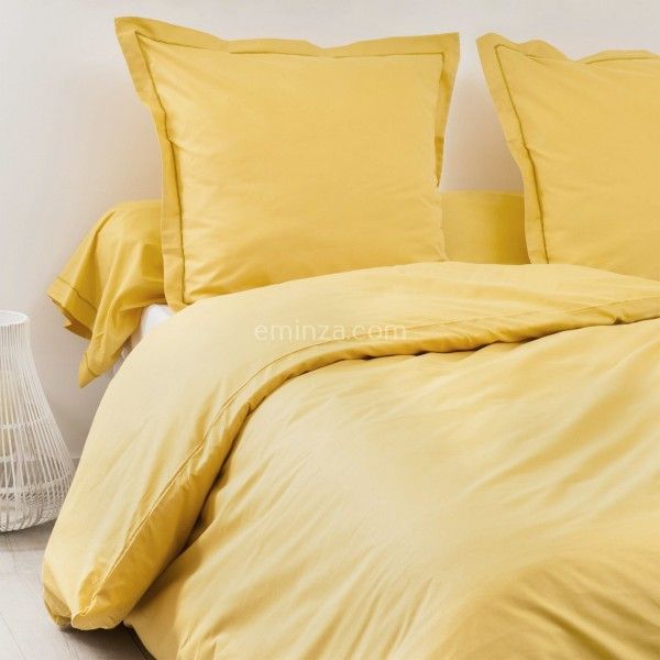 nórdica algodón (140 cm) Félicie Amarillo mostaza - Ropa de cama Eminza