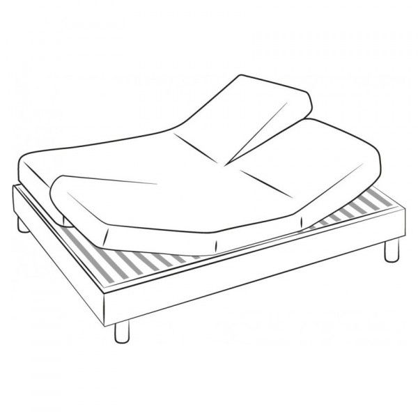Sábana bajera para cama (160 cm) Sidonie Blanco - Ropa de cama - Eminza