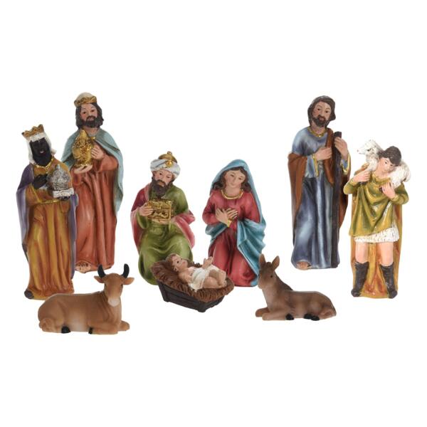 9 kerstfiguren van Mathias - Kerststallen en - Eminza