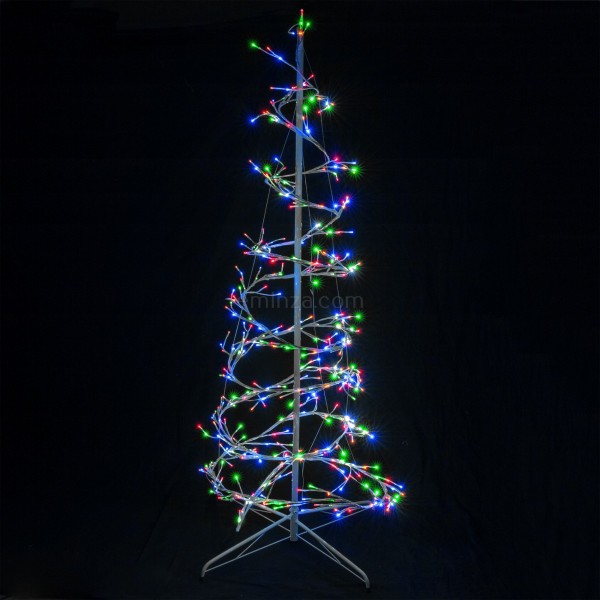 Afdaling Gering Middag eten Verlichte spiraal kerstboom Spiralis Wit H180 cm Veelkleurig -  Kunstkerstbomen en kunstbomen - Eminza