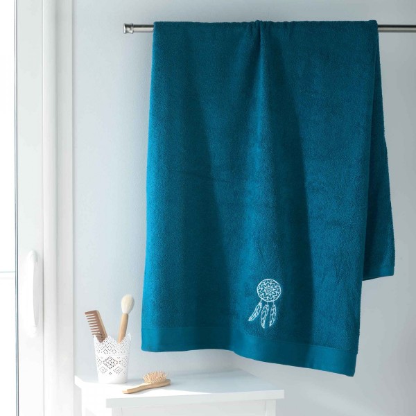 Serviette de bain (90 x 150 cm) Talisman Bleue