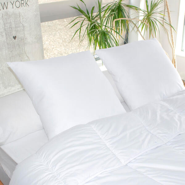 Ultra morbido di alta qualità per federe per cuscino da camera da letto – 50 x 75 cm chiusura a busta Set di 2 federe in policotone bianco 