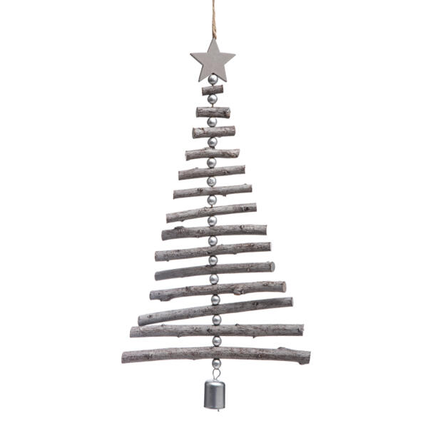 Kerstboom van hout Rondin om op te hangen Kerstdecoratie voor de woning - Eminza