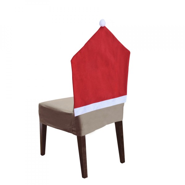 Housse de chaise Père Noël en lot de 2 Rouge